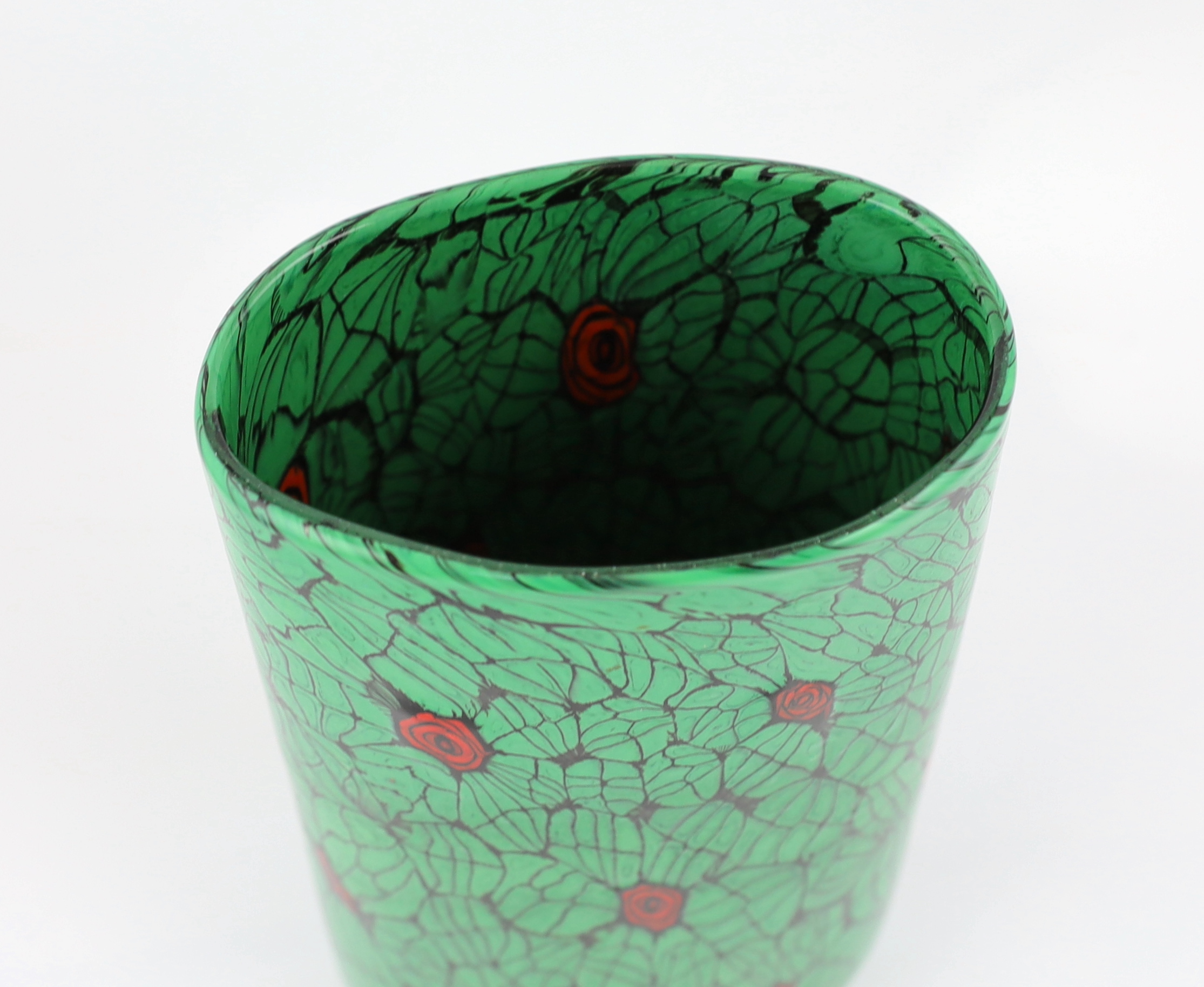Vittorio Ferro (1932-2012) , a Murano glass Murrine vase